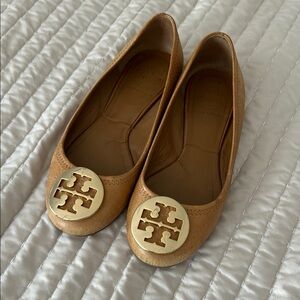 Tory Burch Tan Ballet Flats